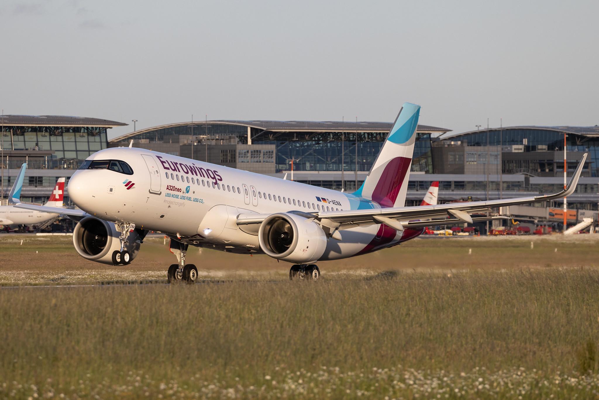Hamburg Airport: Eurowings (EW / EWG) |  Airbus A320-251N A20N | D-AENA | MSN 10758