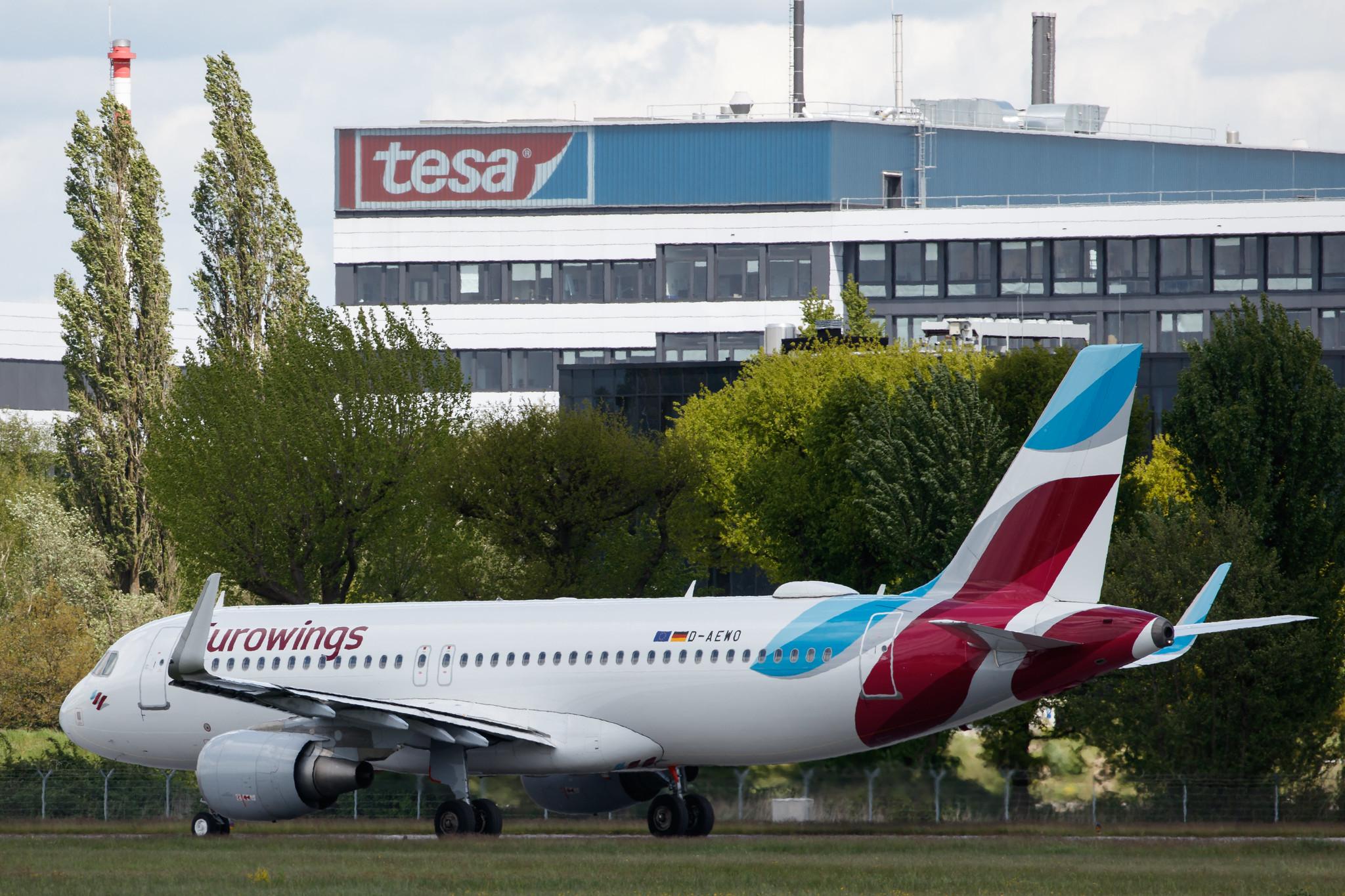 Hamburg Airport: Eurowings (EW / EWG) |  Airbus A320-214 A320 | D-AEWO | MSN 7394
