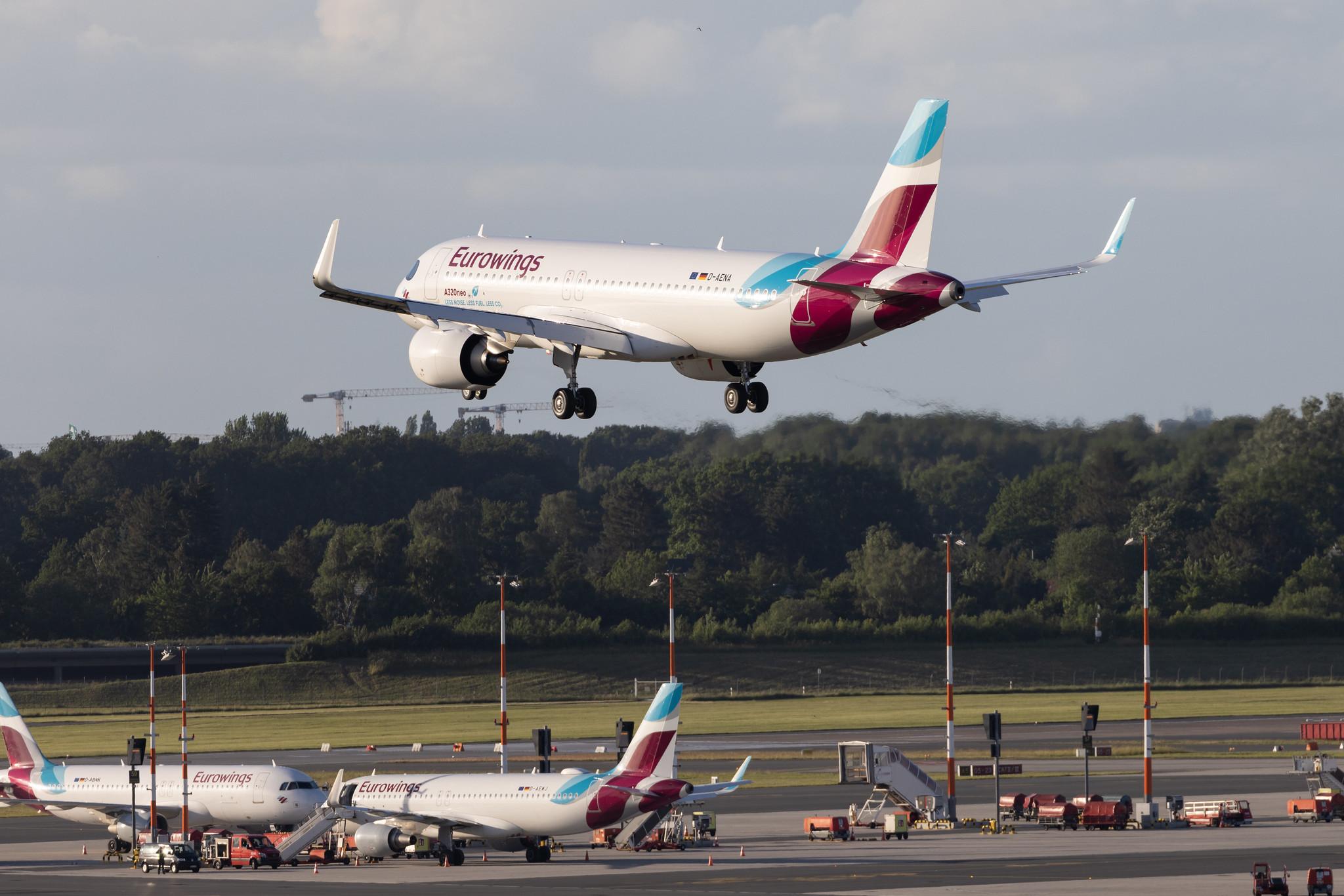 Hamburg Airport: Eurowings (EW / EWG) |  Airbus A320-251N A20N | D-AENA | MSN 10758
