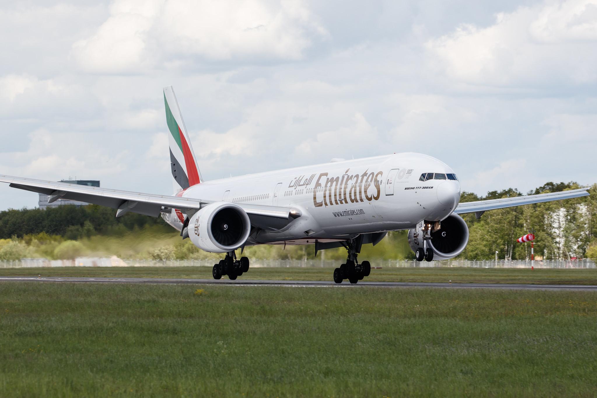 Hamburg Airport: Emirates (EK / UAE) |  Boeing 777-31H(ER) B77W | A6-EQB | MSN 42347