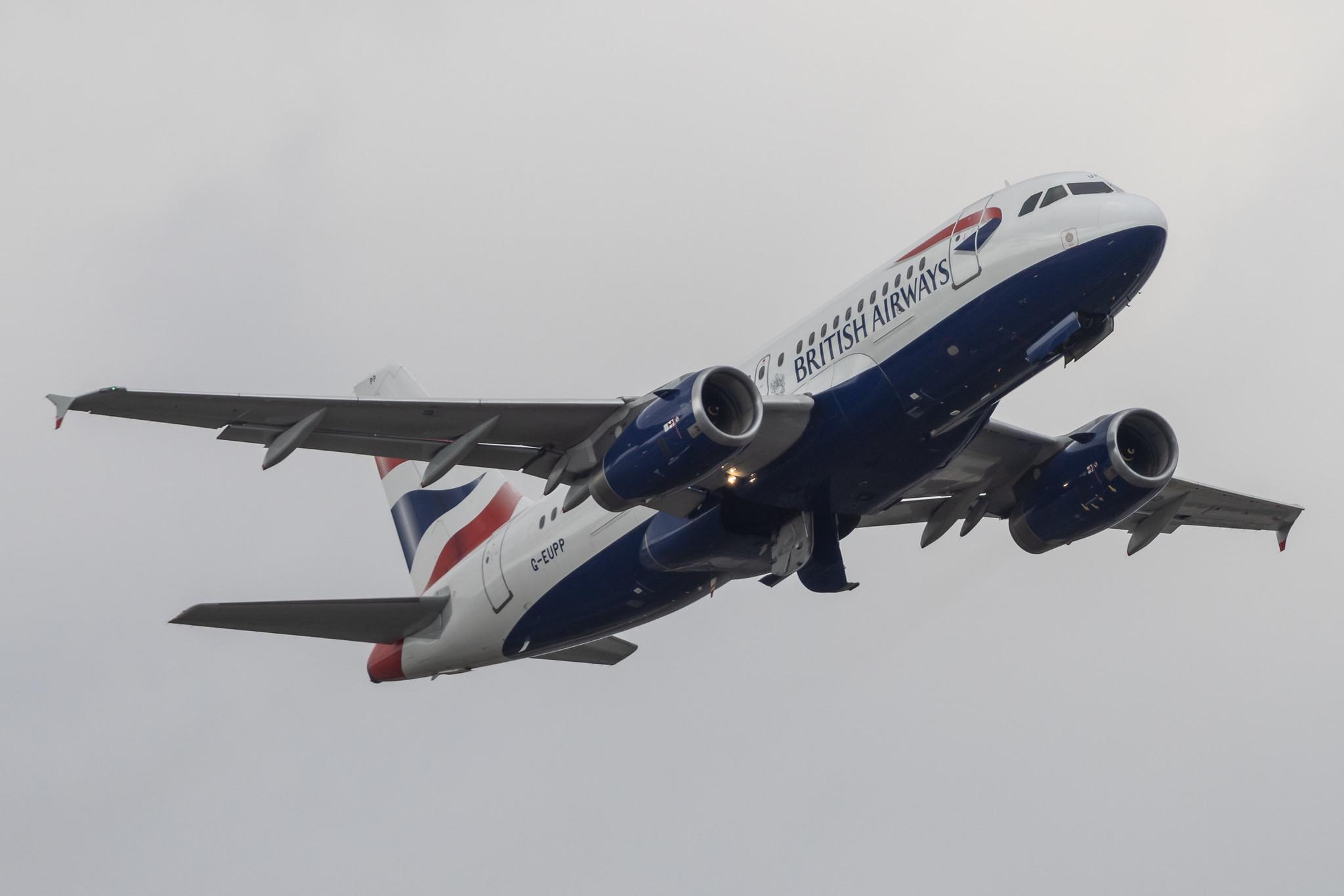 London Heathrow: British Airways (BA / BAW) |  Airbus A319-131 A319 | G-EUPP | MSN 1295