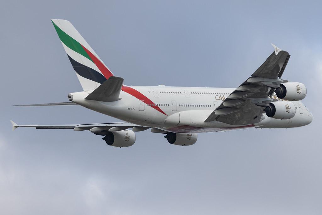 London Heathrow: Emirates (EK / UAE) |  Airbus A380-842 A388 | A6-EVC | MSN 248