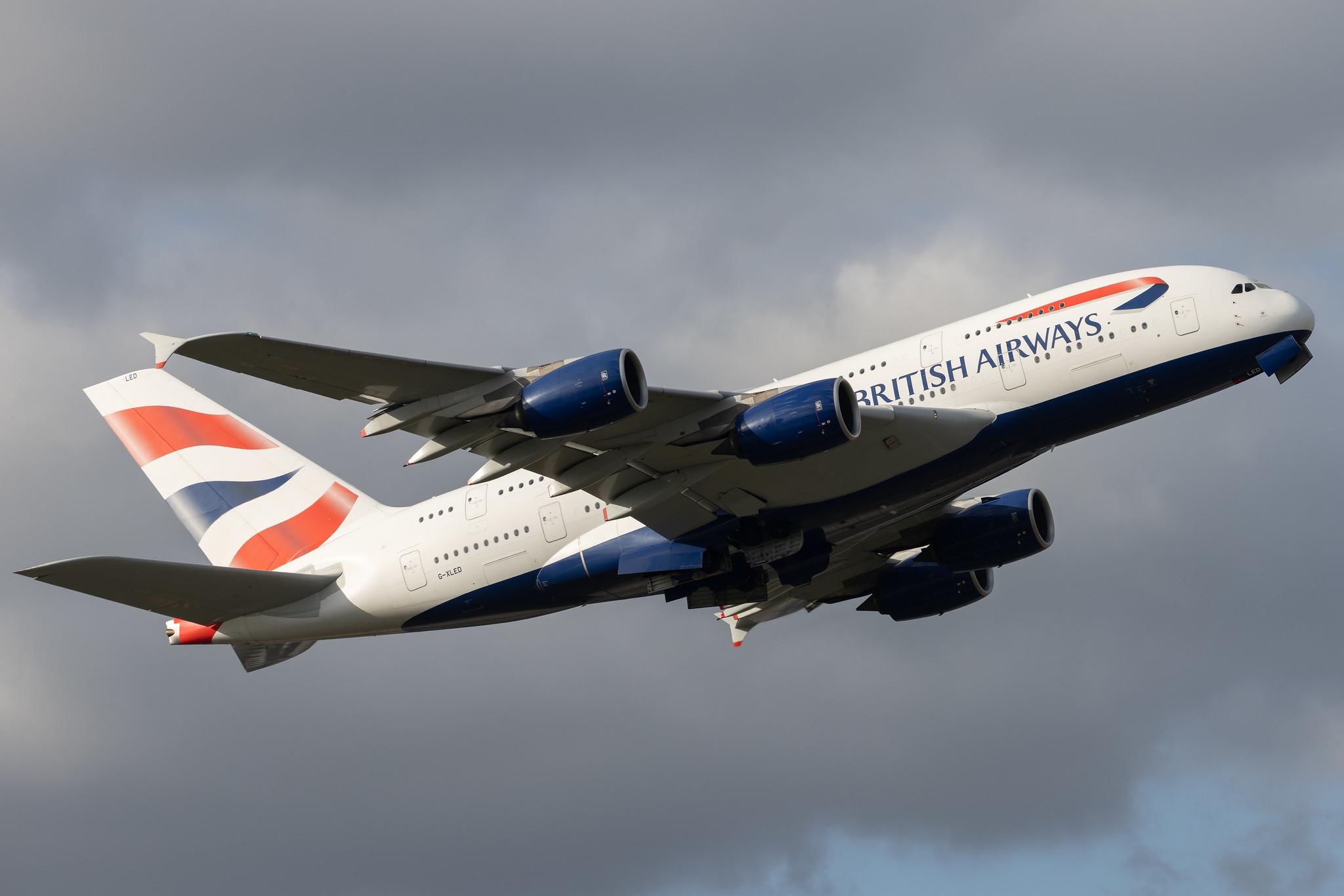 London Heathrow: British Airways (BA / BAW) |  Airbus A380-841 A388 | G-XLED | MSN 144
