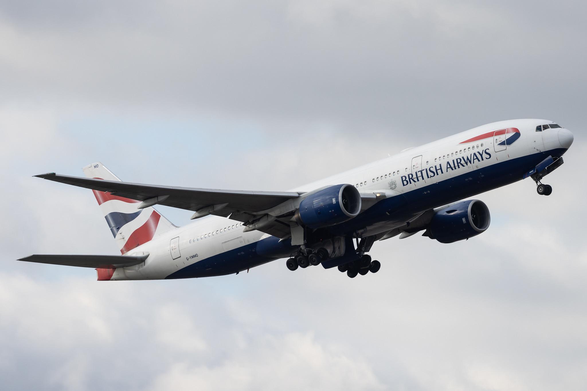 London Heathrow: British Airways (BA / BAW) |  Boeing 777-236(ER) B772 | G-YMMD | MSN 30305
