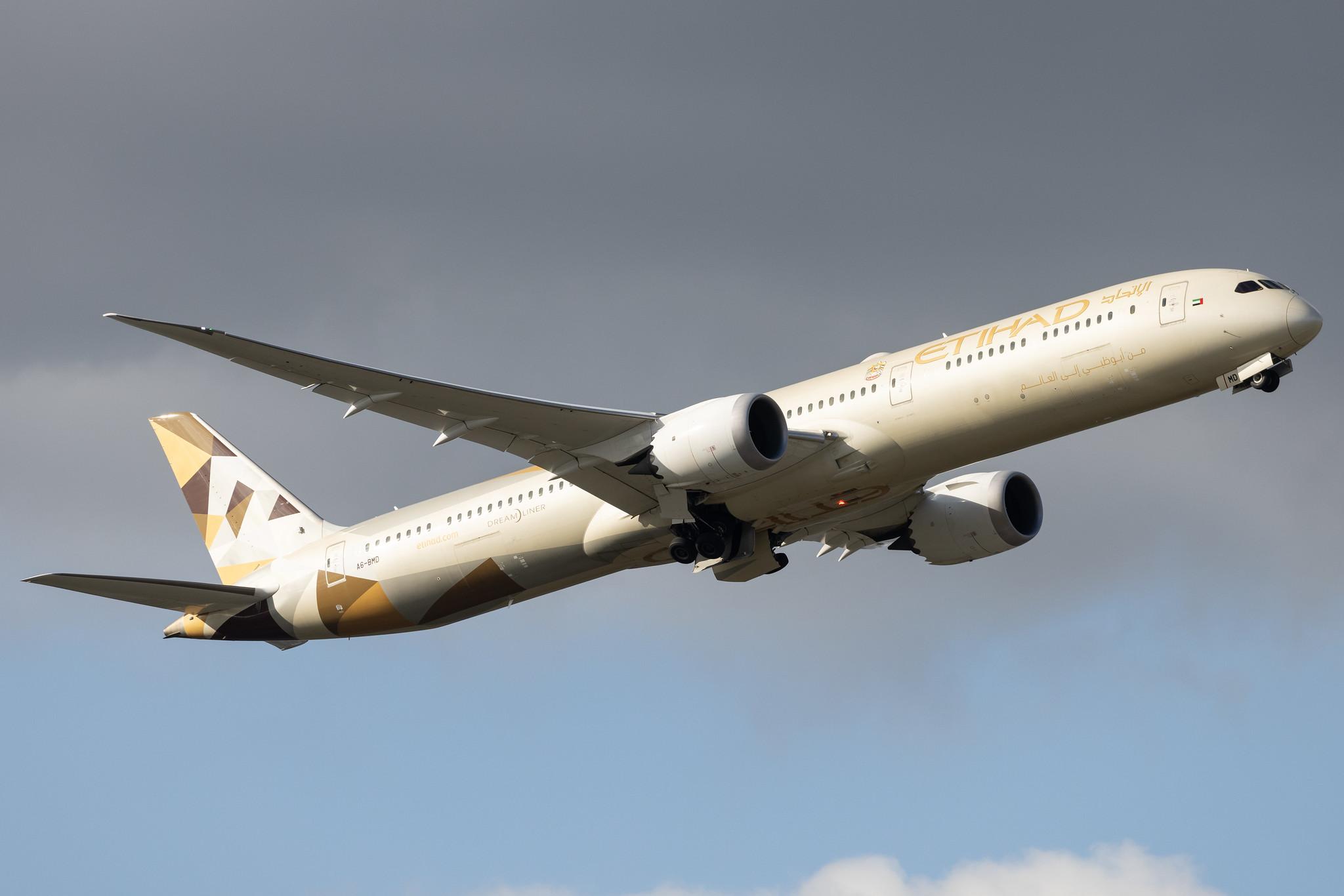 London Heathrow: Etihad Airways (EY / ETD) |  Boeing 787-10 Dreamliner B78X | A6-BMD | MSN 60758