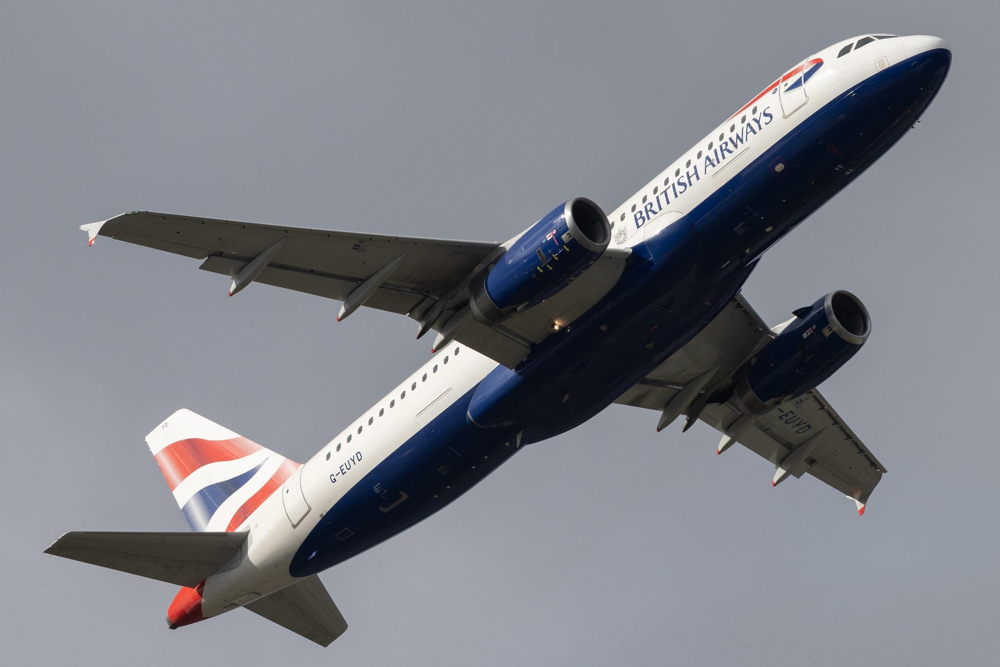 London Heathrow: British Airways (BA / BAW) |  Airbus A320-232 A320 | G-EUYD | MSN 3726