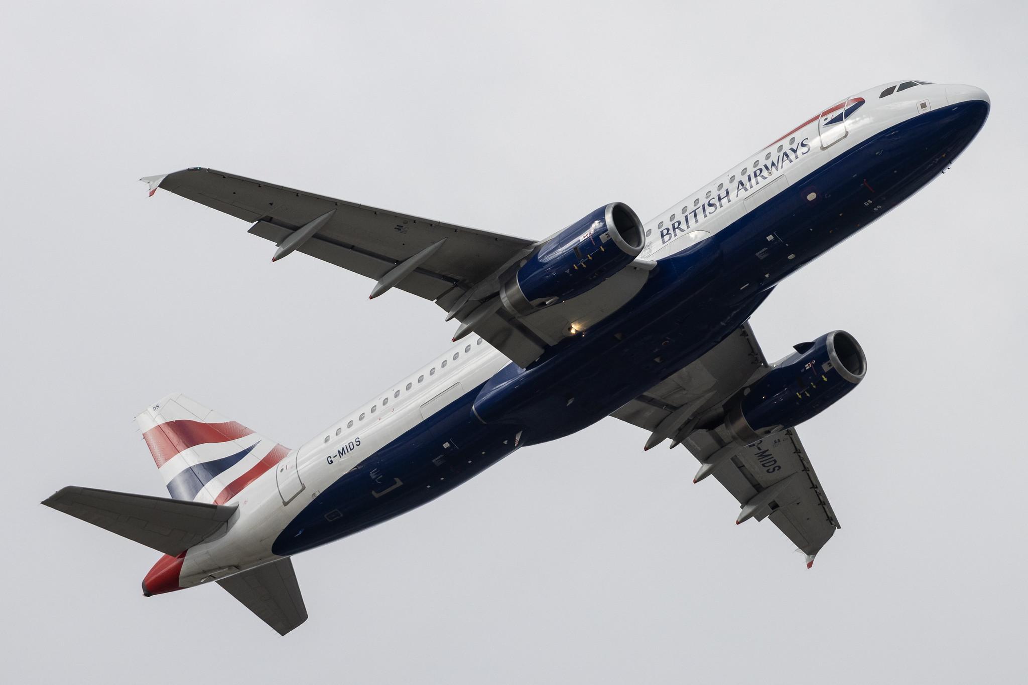 London Heathrow: British Airways (BA / BAW) |  Airbus A320-232 A320 | G-MIDS | MSN 1424
