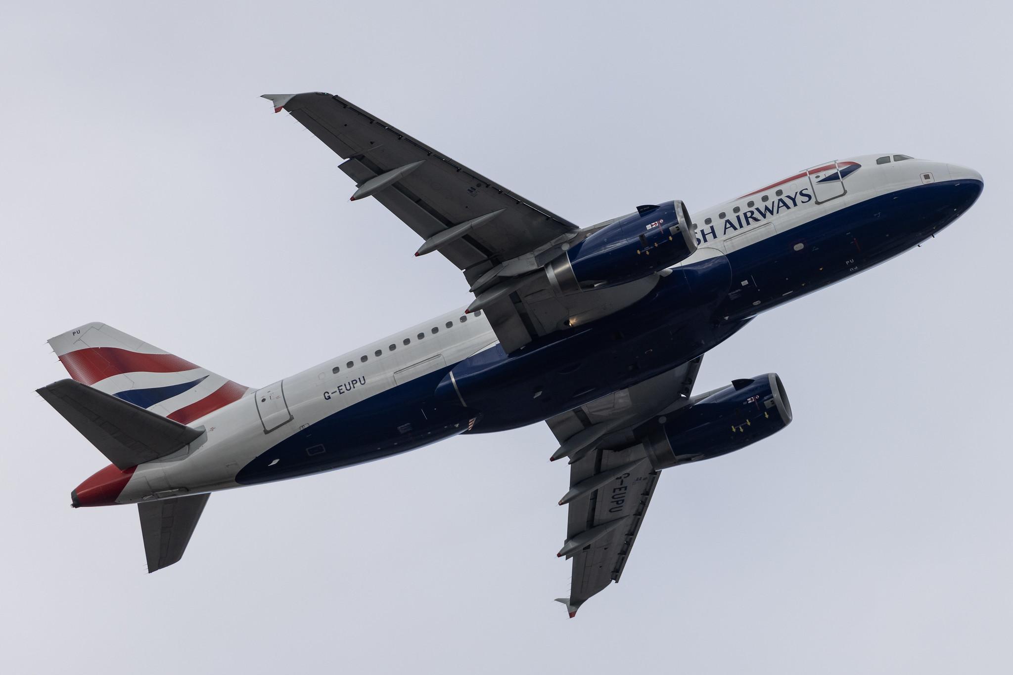 London Heathrow: British Airways (BA / BAW) |  Airbus A319-131 A319 | G-EUPU | MSN 1384