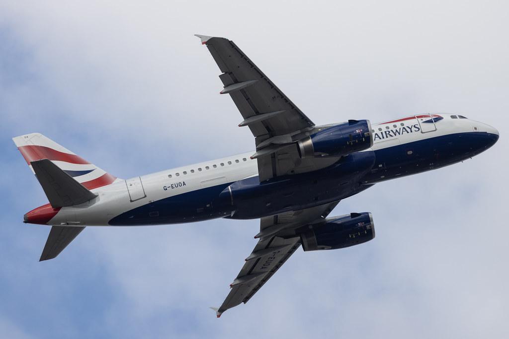 London Heathrow: British Airways (BA / BAW) |  Airbus A319-131 A319 | G-EUOA | MSN 1513