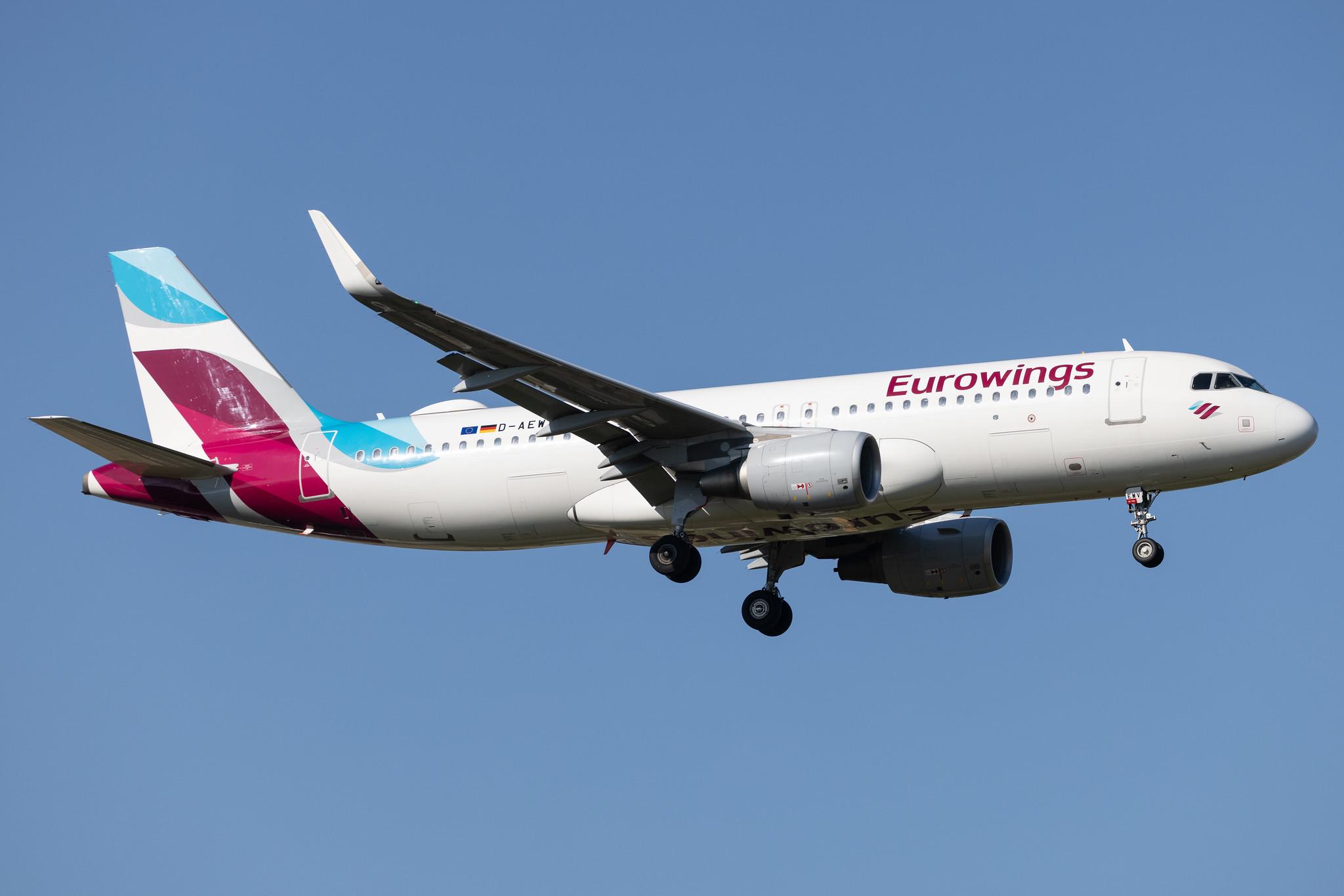Hamburg Airport: Eurowings (EW / EWG) | Airbus A320-214 A320 | D-AEWV | MSN 7545