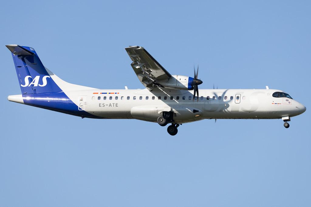 Hamburg Airport: SAS (SK / SAS) | Operator: Xfly | ATR 72-600 AT76 | ES-ATE | MSN 1120