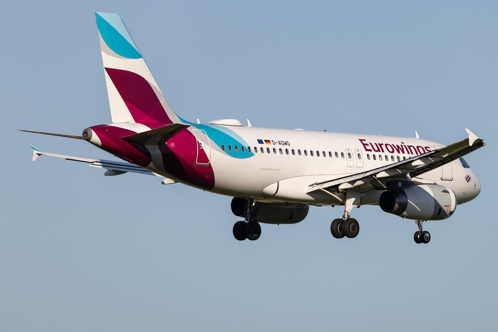 Hamburg Airport: Eurowings (EW / EWG) | Airbus A319-132 A319 | D-AGWG | MSN 3193