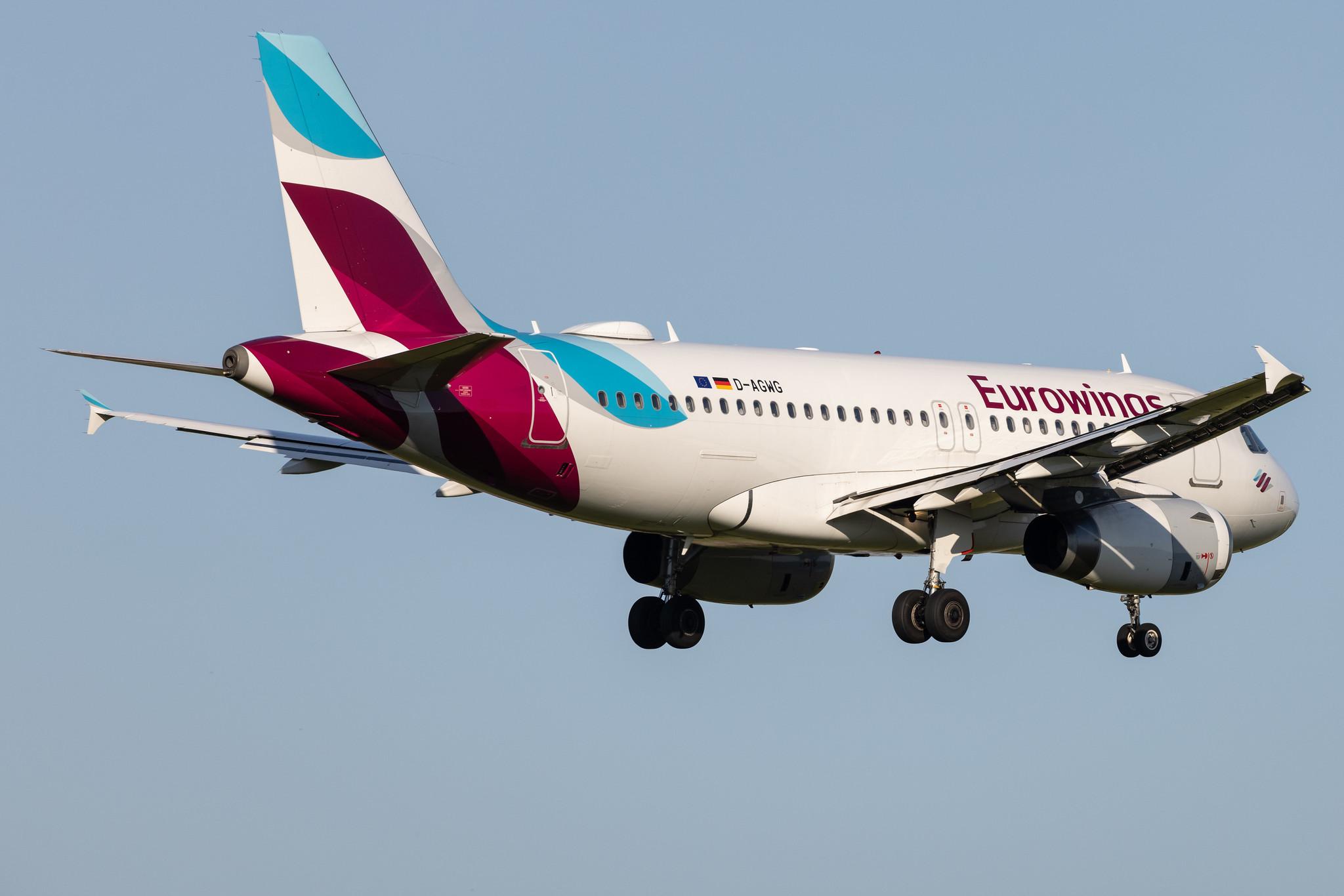 Hamburg Airport: Eurowings (EW / EWG) | Airbus A319-132 A319 | D-AGWG | MSN 3193