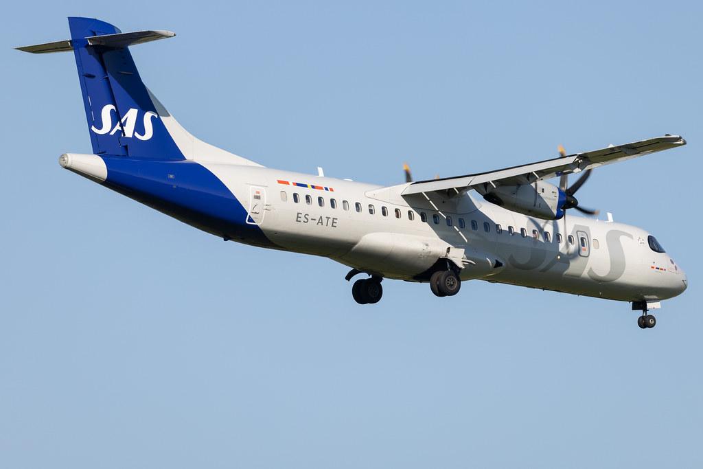 Hamburg Airport: SAS (SK / SAS) | Operator: Xfly | ATR 72-600 AT76 | ES-ATE | MSN 1120