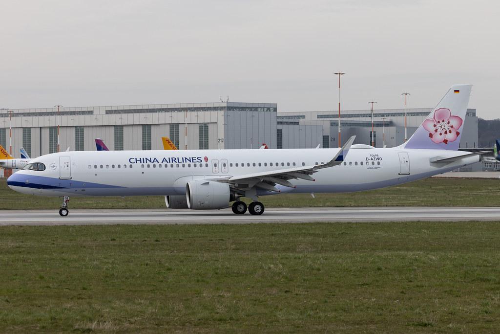Hamburg Finkenwerder: China Airlines (CI /CAL) |  Airbus A321-271NX A21N | D-AZWO | MSN 10698