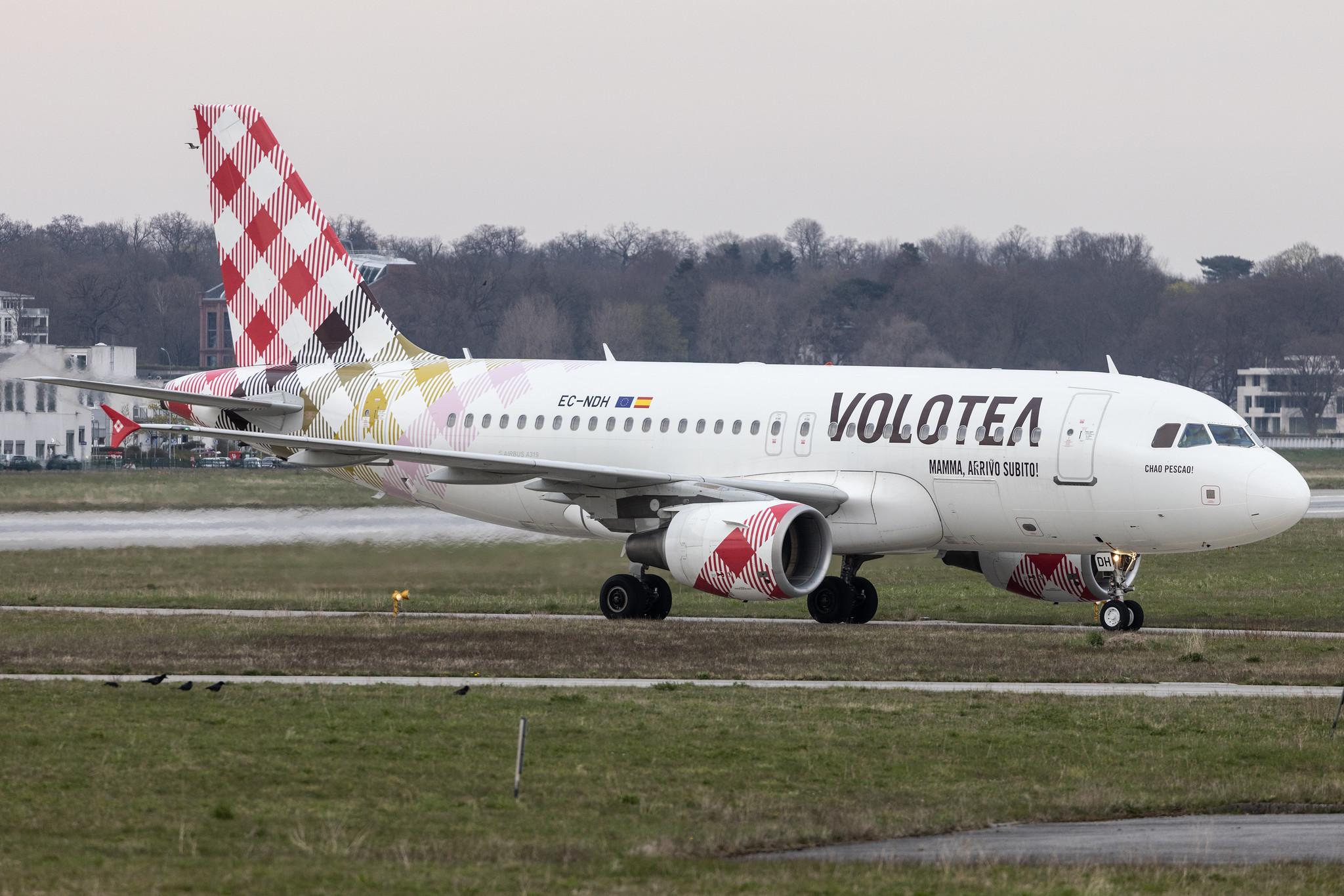 Hamburg Finkenwerder: Volotea (V7 / VOE) |  Airbus A319-111 A319 | EC-NDH | MSN 03403