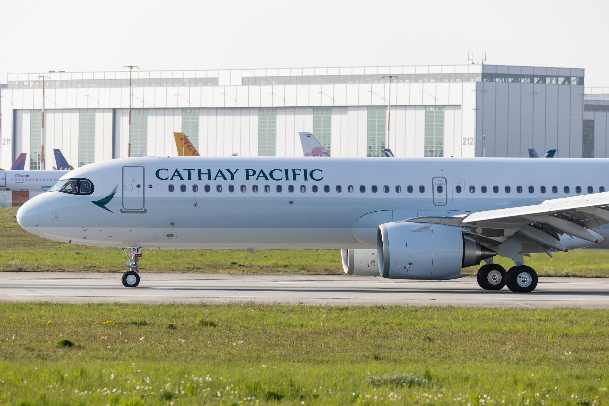 Hamburg Finkenwerder: Cathay Pacific (CX / CPA) | Airbus A321-251NX A21N | D-AVYP | B-HPF | MSN 10187