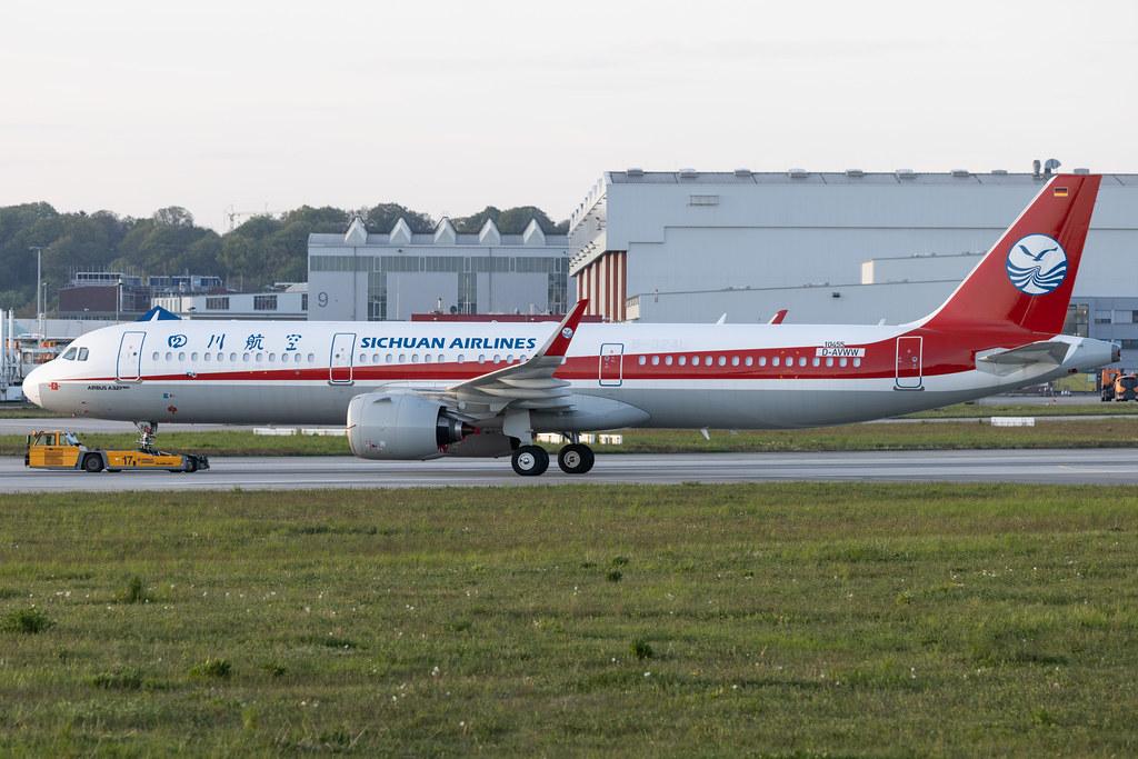 Hamburg Finkenwerder: Sichuan Airlines (3U / CSC) | Airbus A321-271N A21N | D-AVWW | B-324L | MSN 10455