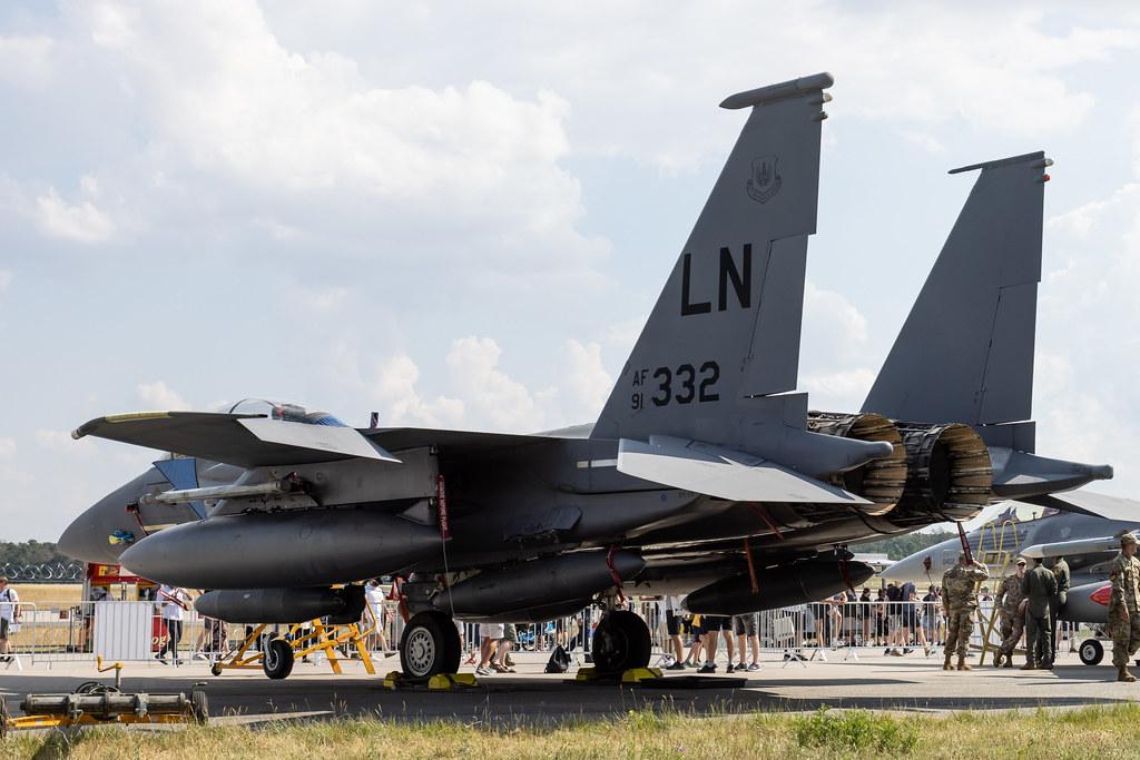 ILA Berlin Air Show: United States Air Force (USAF) | McDonnell Douglas F-15E Strike Eagle F15 | 91-0332 | MSN 1239/E197