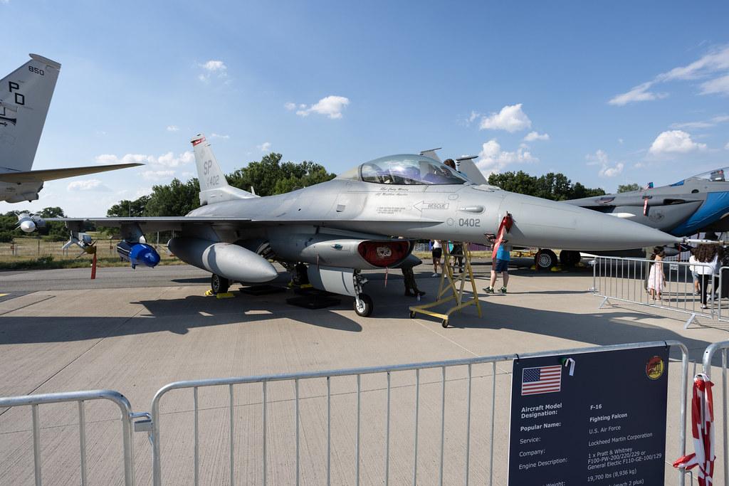 ILA Berlin Air Show: United States Air Force (USAF) | General Dynamics F-16C Fighting Falcon F16 | 91-0402 | MSN CC-100