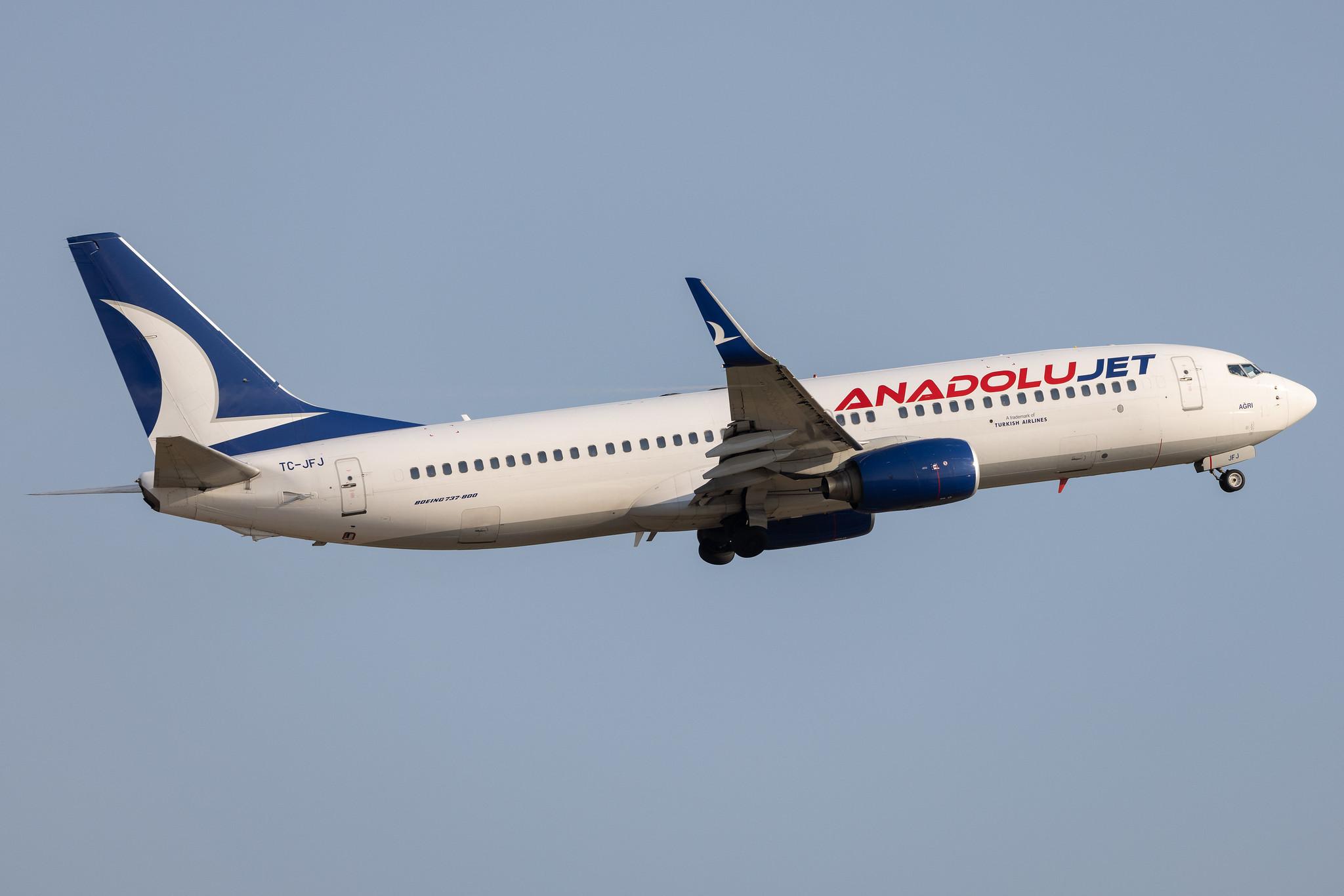 ILA Berlin Air Show: AnadoluJet (TK / THY) | Operator: Turkish Airlines | Boeing 737-8F2 B738 | TC-JFJ | MSN 29772