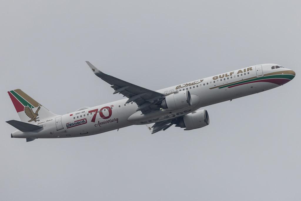 Frankfurt Airport: Gulf Air (GF / GFA) |  Livery: Retro 1976 Livery |  Airbus A321-253NX A21N | A9C-NB | MSN 10169