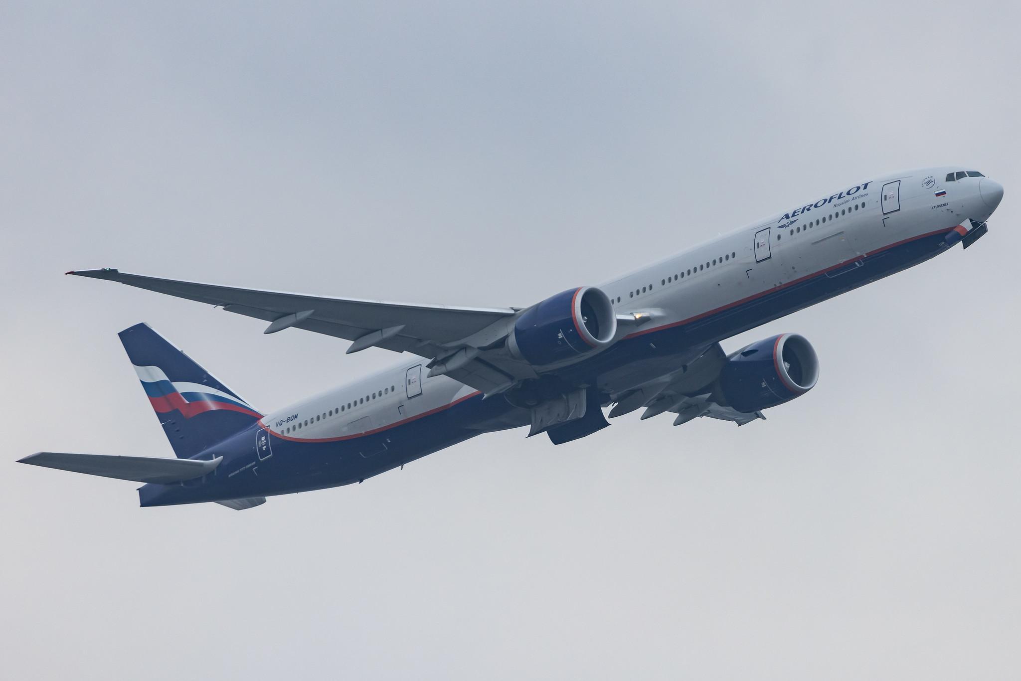 Frankfurt Airport: Aeroflot (SU / AFL) |  Boeing 777-3M0(ER) B77W | VQ-BQM | MSN 41694