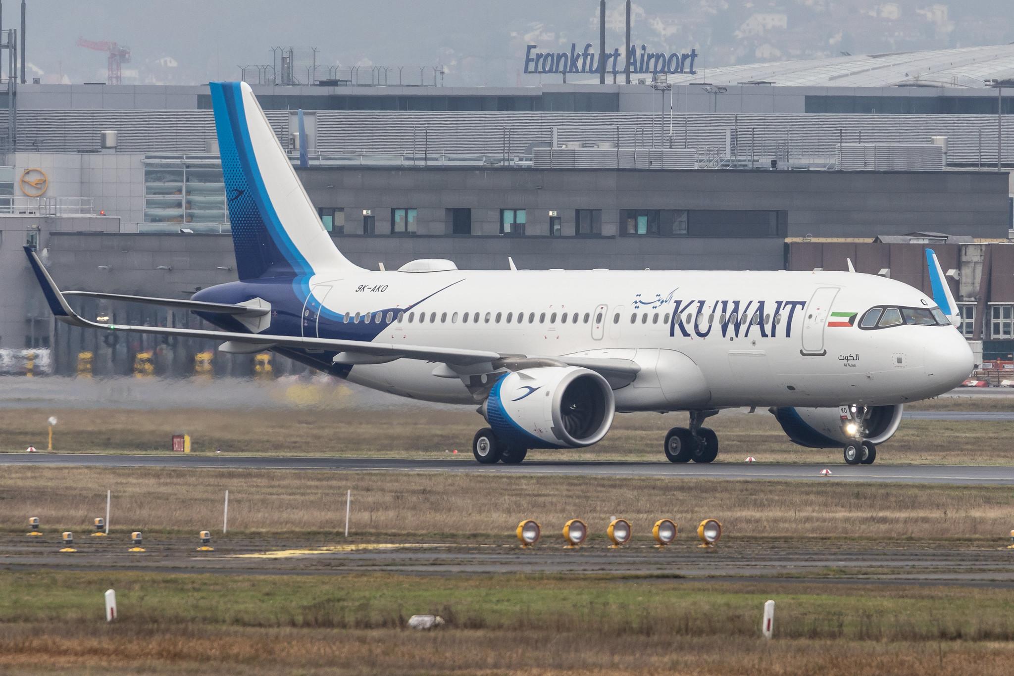 Frankfurt Airport: Kuwait Airways (KU / KAC) |  Airbus A320-251N A20N | 9K-AKO | MSN 10082