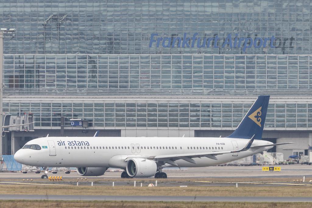 Frankfurt Airport: Air Astana (KC / KZR) |  Airbus A321-271NX A21N | P4-KGB | MSN 08980