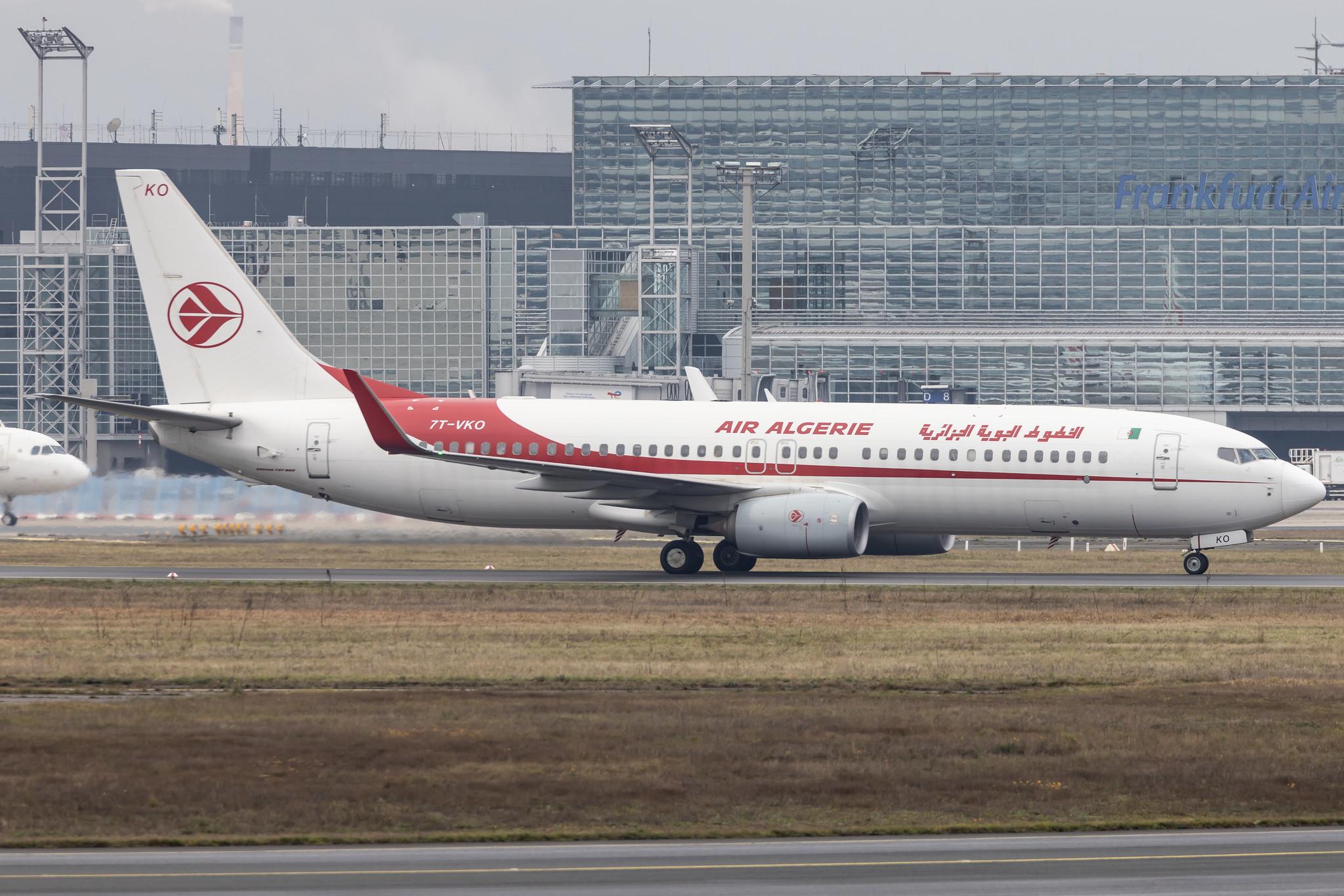 Frankfurt Airport: Air Algerie (AH / DAH) |  Boeing 737-8D6 B738 | 7T-VKO | MSN 60751
