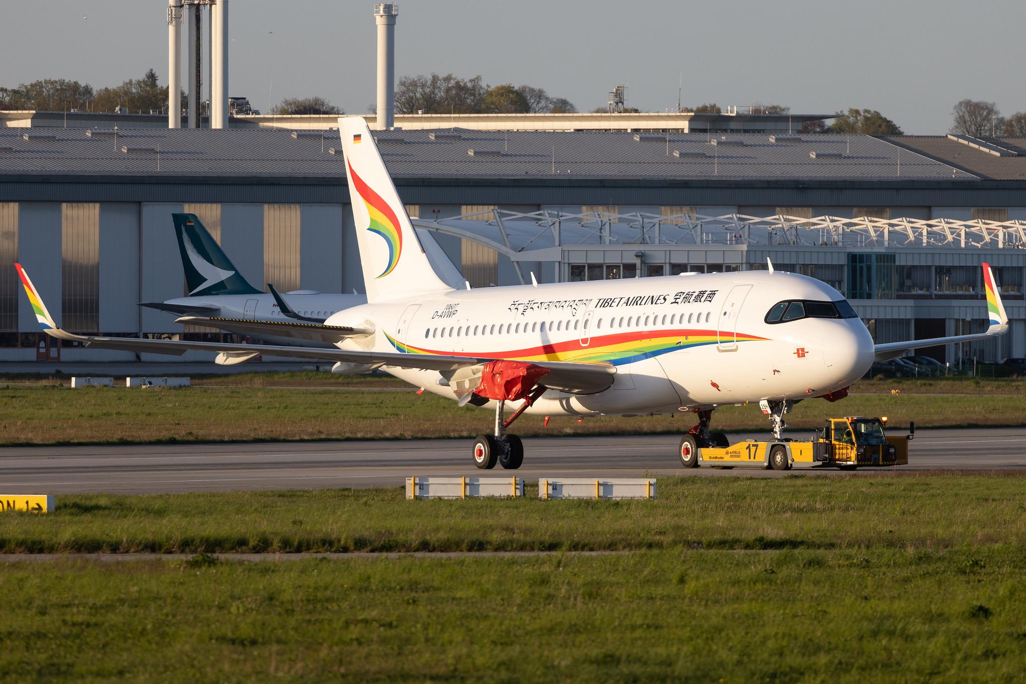 Hamburg Finkenwerder: Tibet Airlines (TV / TBA) |  Airbus A319-153N A19N | D-AVWP | MSN 10607