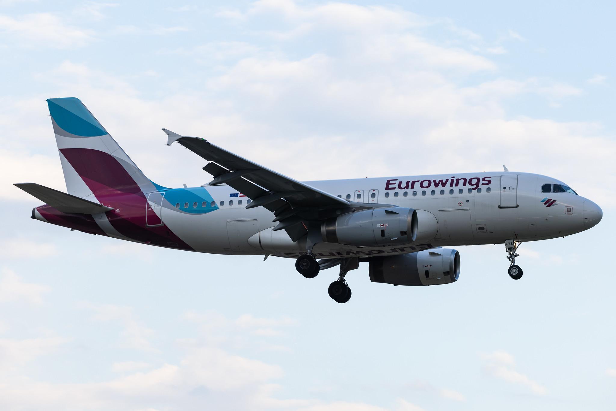 Hamburg Airport: Eurowings (EW / EWG) | Operator: Eurowings Europe | Airbus A319-132 A319 | OE-LYZ | MSN 4227
