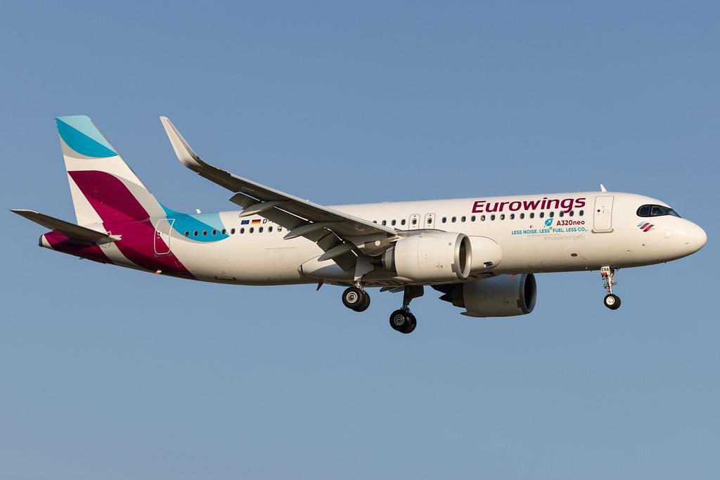 Hamburg Airport: Eurowings (EW / EWG) | Airbus A320-251N A20N | D-AENA | MSN 10758