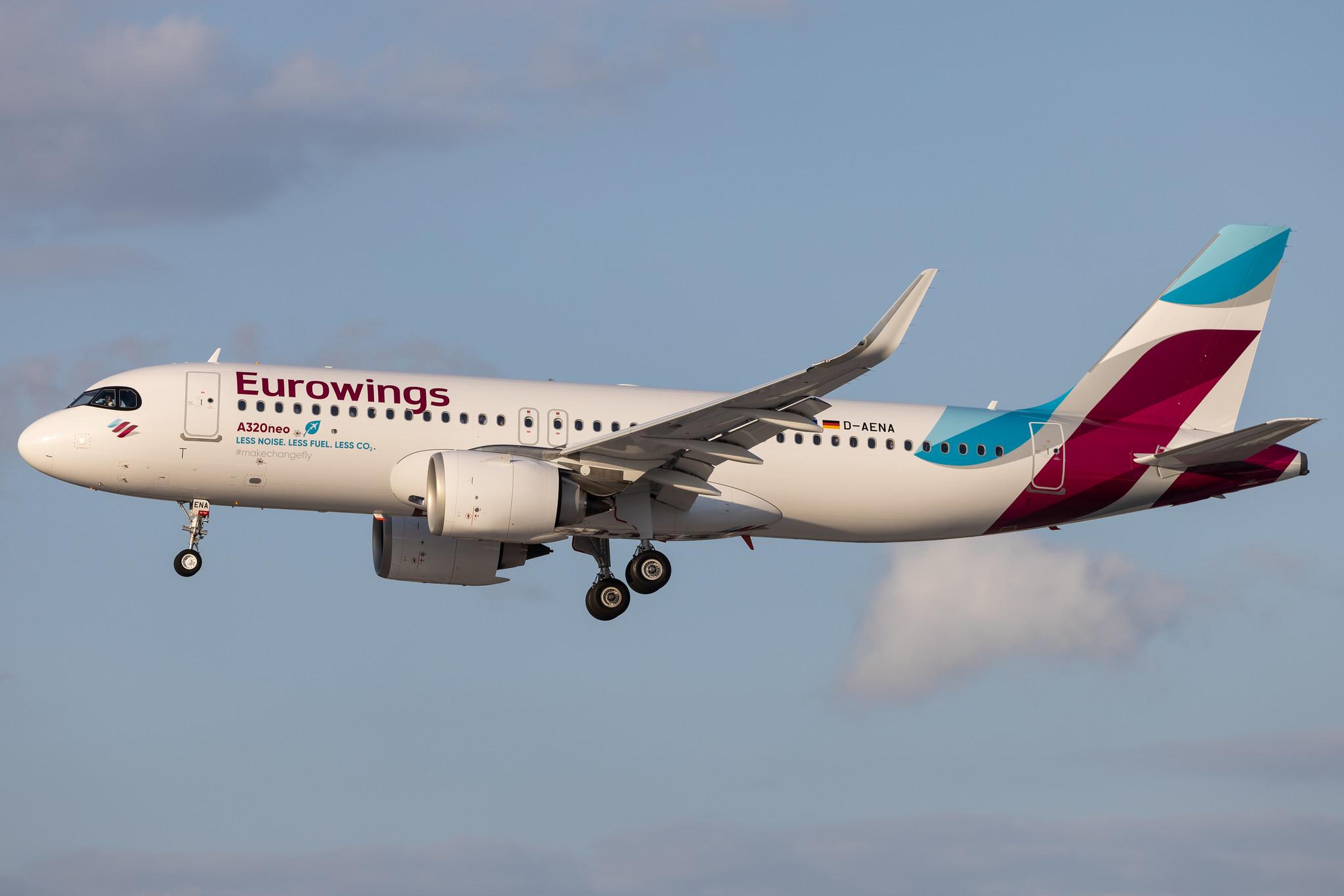 Hamburg Airport: Eurowings (EW / EWG) | Airbus A320-251N A20N | D-AENA | MSN 10758