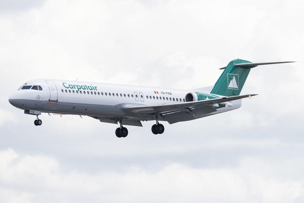 Hamburg Airport: Carpatair (V3 / KRP) | Fokker 100 F100 | YR-FKB | MSN 11369