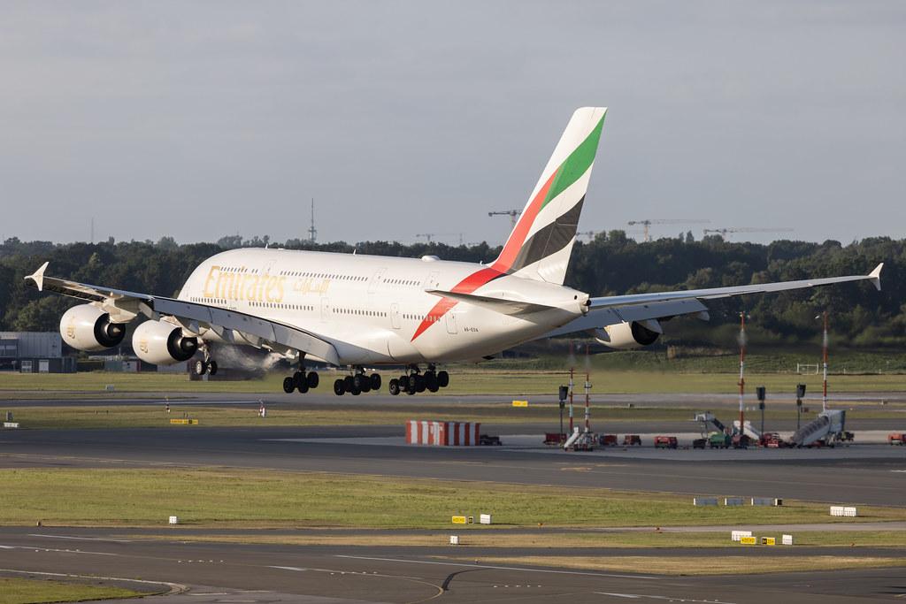 Hamburg Airport: Emirates (EK / UAE) | Airbus A380-861 A388 | A6-EOA | MSN 159
