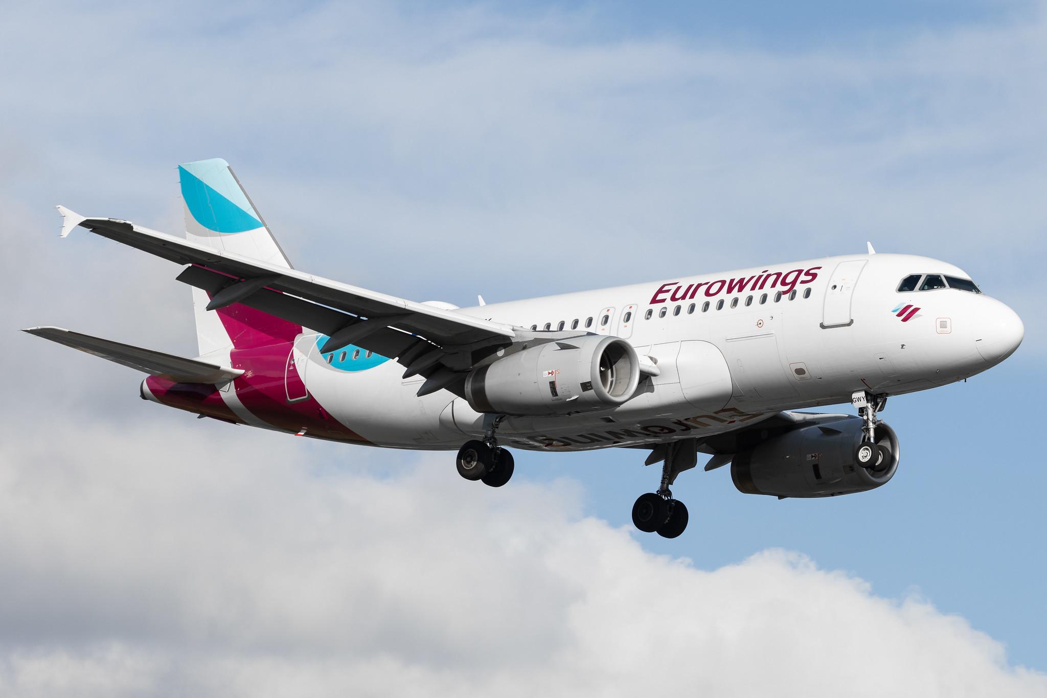 Hamburg Airport: Eurowings (EW / EWG) | Airbus A319-132 A319 | D-AGWY | MSN 5941
