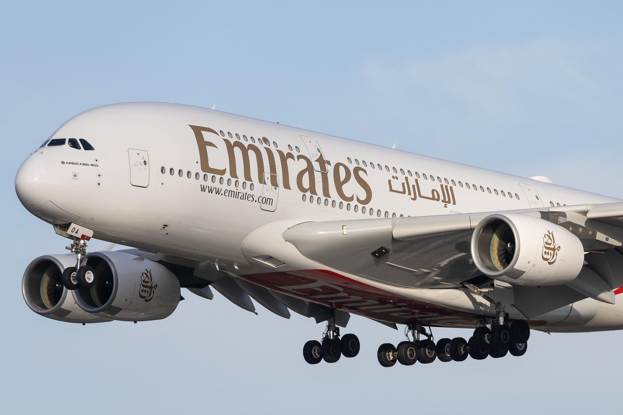 Hamburg Airport: Emirates (EK / UAE) | Airbus A380-861 A388 | A6-EOA | MSN 159