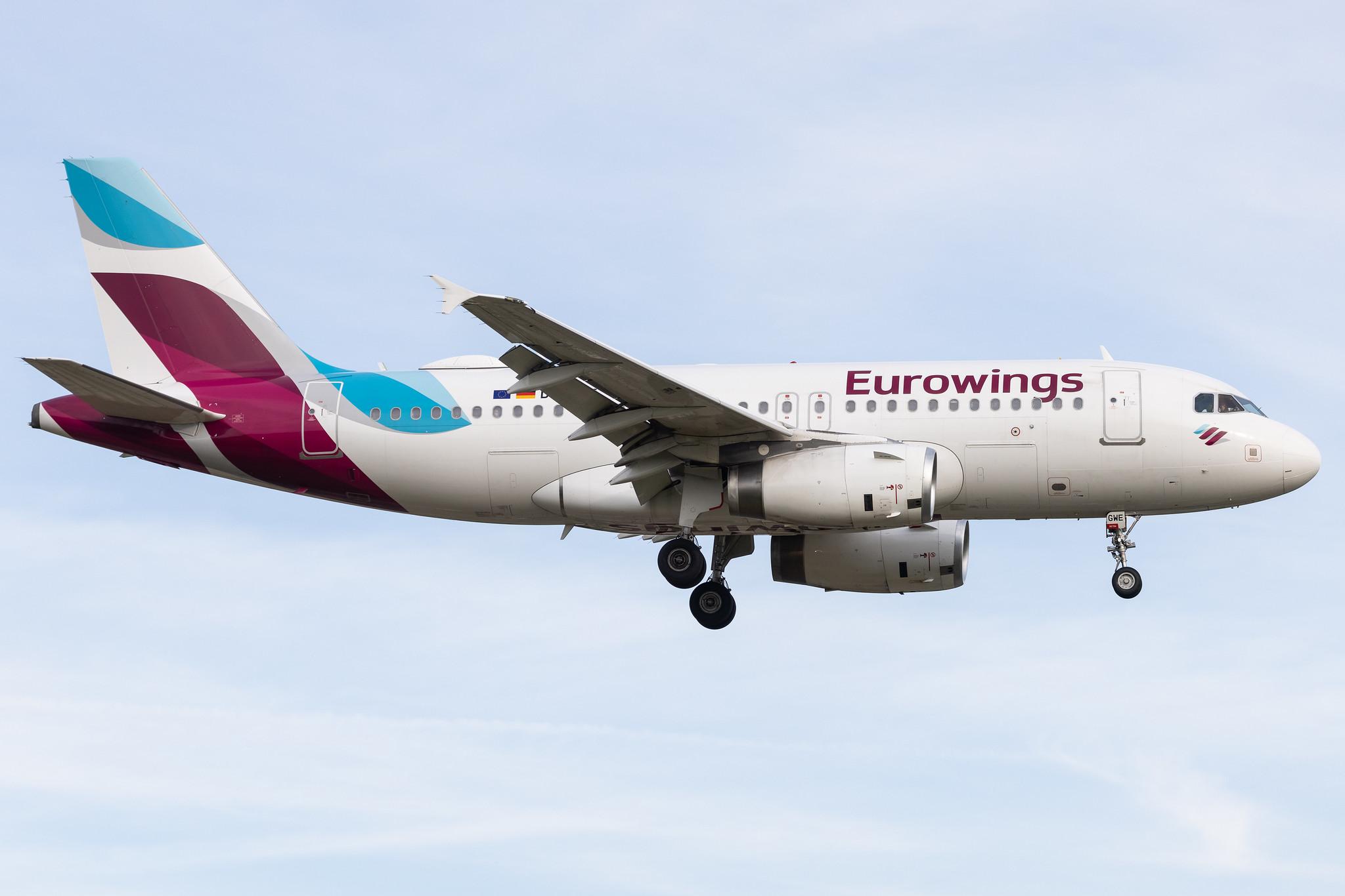 Hamburg Airport: Eurowings (EW / EWG) | Airbus A319-132 A319 | D-AGWE | MSN 3128
