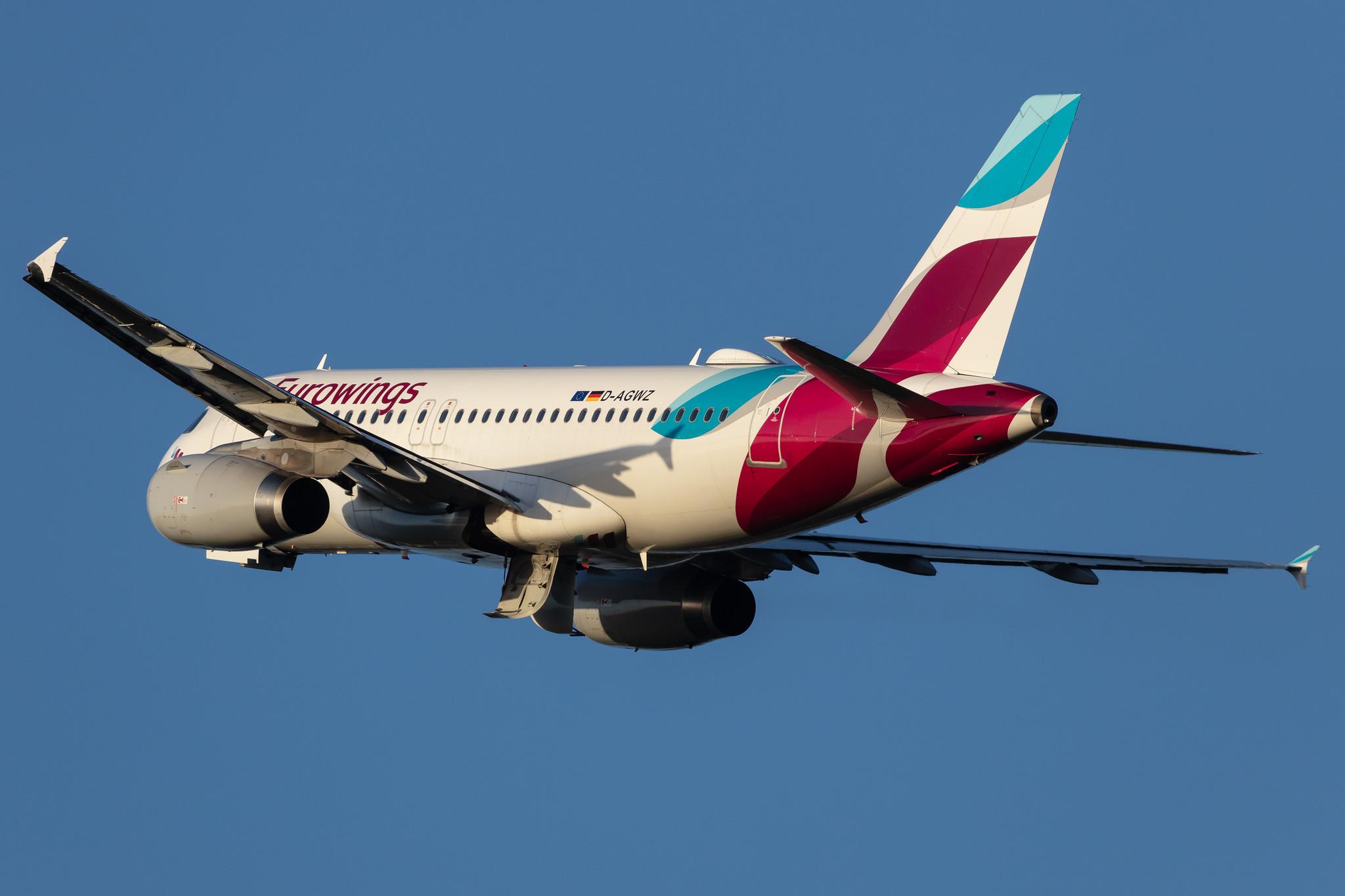Hamburg Airport: Eurowings (EW / EWG) |  Airbus A319-132 A319 | D-AGWZ | MSN 5978