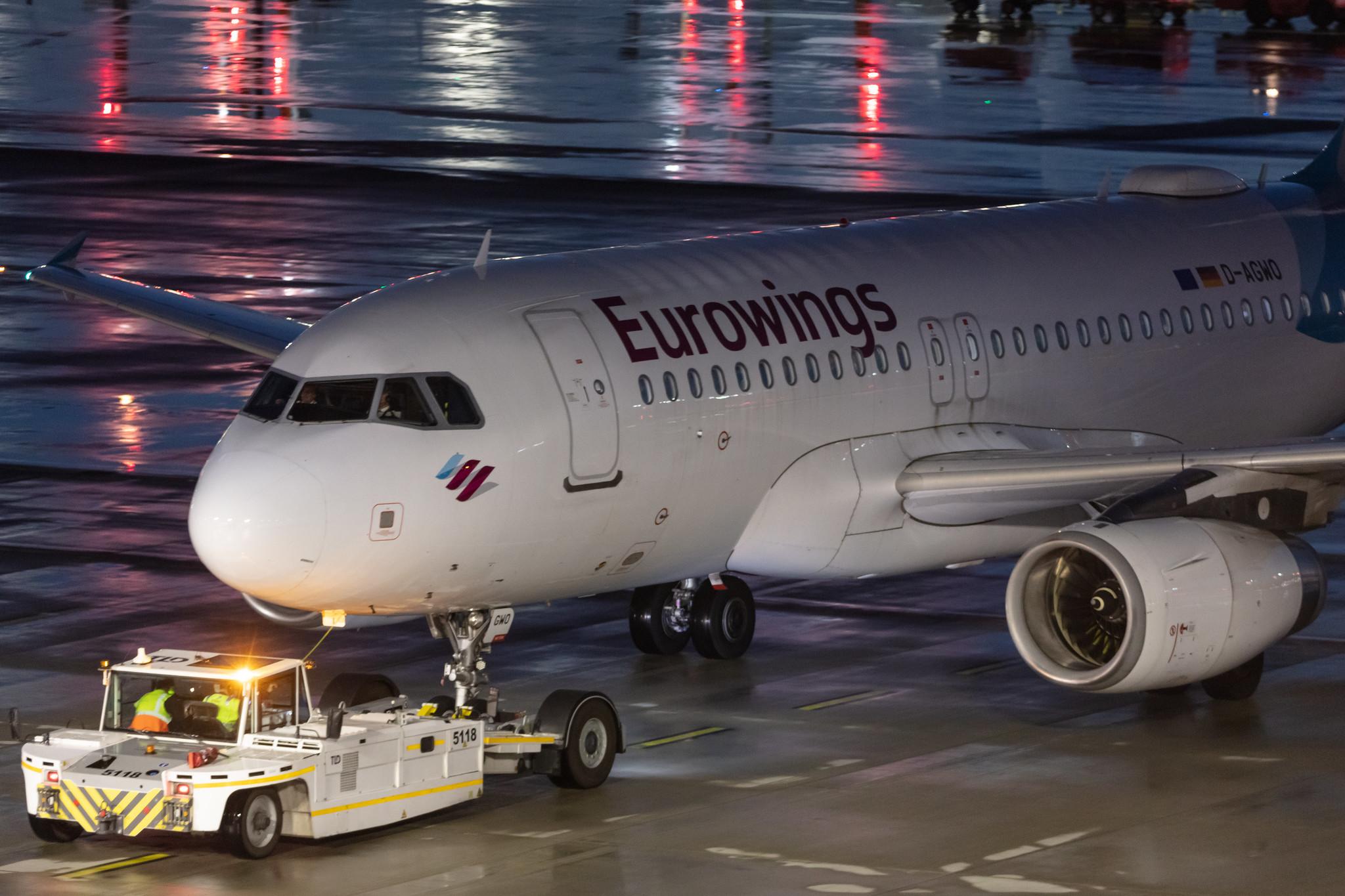Hamburg Airport: Eurowings (EW / EWG) |  Airbus A319-132 A319 | D-AGWO | MSN 4166