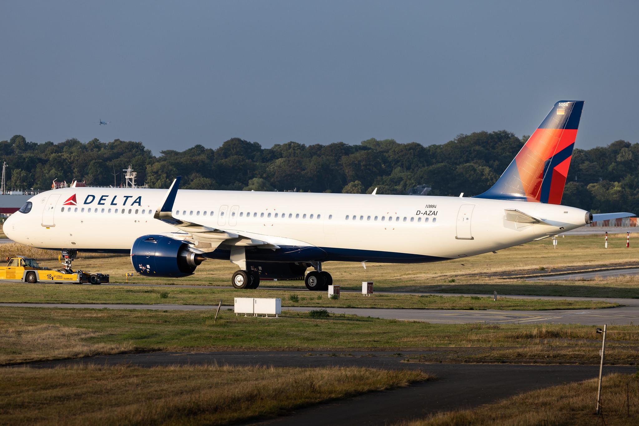 Hamburg Finkenwerder: Delta Air Lines (DL / DAL) | Airbus A321-271NX A21N | D-AZAI | N504DZ | MSN 10884