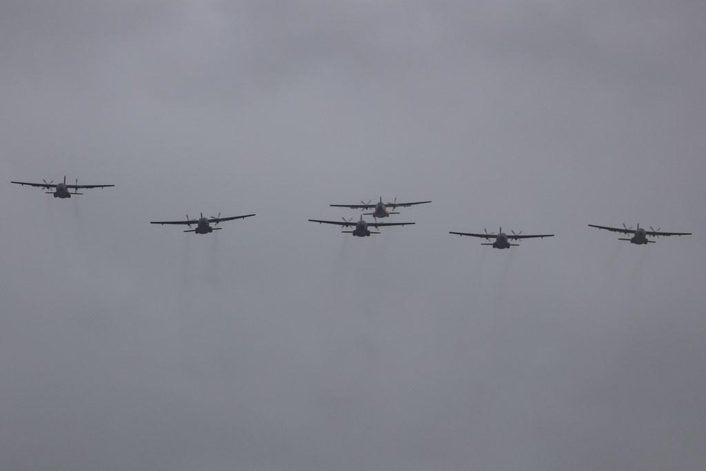 Fliegerhorst Hohn: German Air Force (/ GAF) | Transall C-160D C160 | Formationsflug