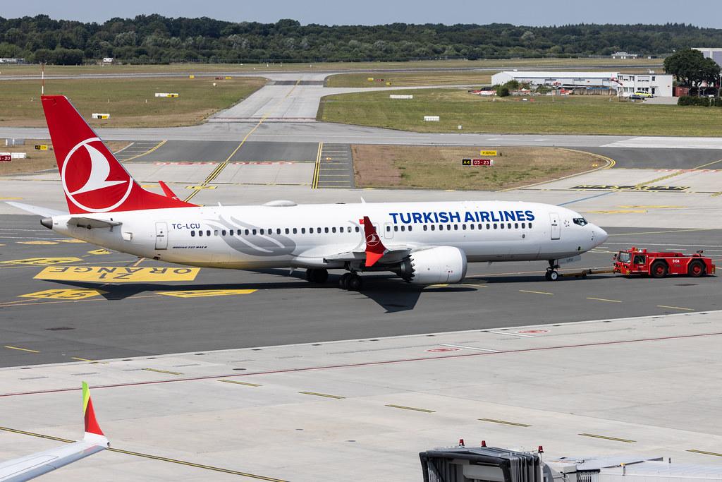 Hamburg Airport: Turkish Airlines (TK / THY) |  Boeing 737 MAX 8 B38M | TC-LCU | MSN 60068