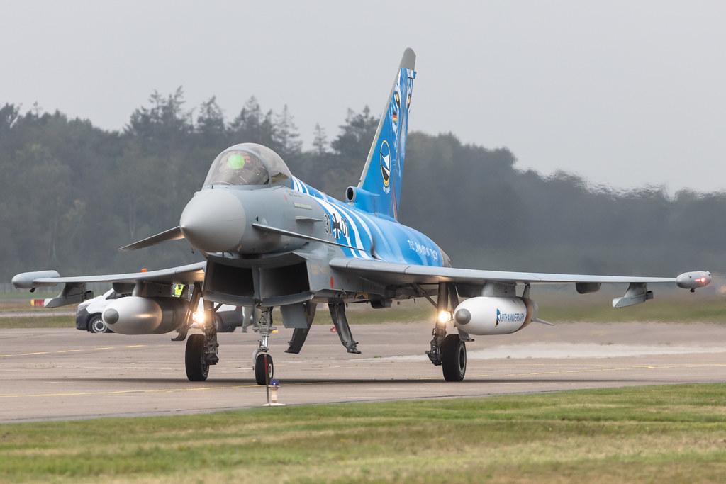Fliegerhorst Hohn: German Air Force (/ GAF) | Livery: Bavarian Tiger | Eurofighter Typhoon EF2000 EUFI | 31+01 | MSN GS021