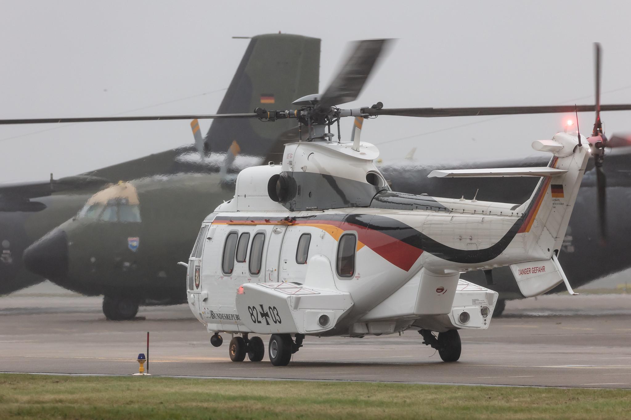 Fliegerhorst Hohn:  German Air Force (/ GAF) | Eurocopter AS 532 Cougar AS32 | 82+03 | MSN 2460