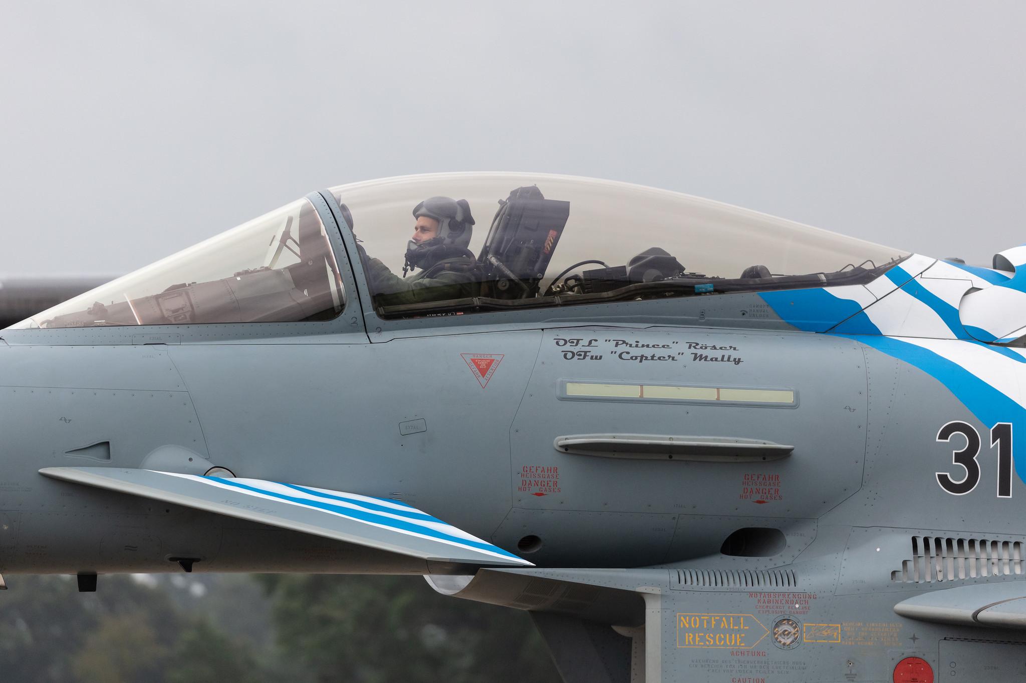 Fliegerhorst Hohn: German Air Force (/ GAF) | Livery: Bavarian Tiger | Eurofighter Typhoon EF2000 EUFI | 31+01 | MSN GS021