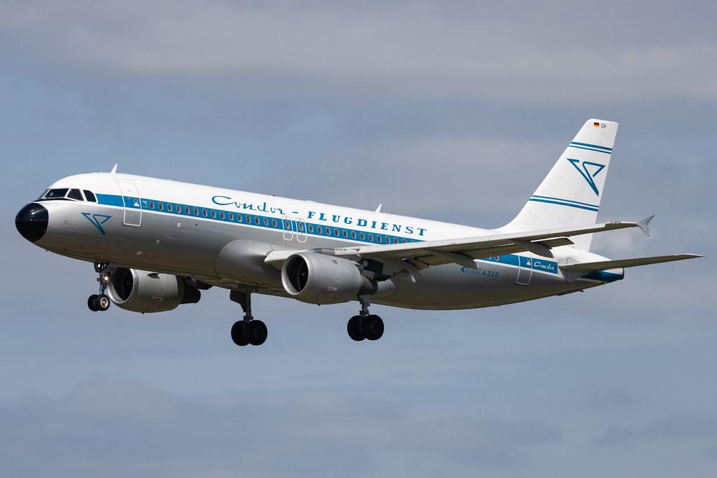Hamburg Airport: Condor (DE / CFG) | Livery: Retro Livery | Airbus A320-212 A320 | D-AICH | MSN 0971