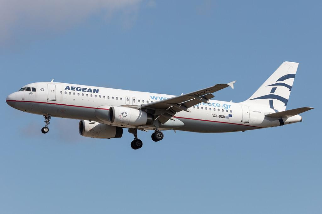 Frankfurt Airport: Aegean Airlines (A3 / AEE) |  Airbus A320-232 A320 | SX-DGD | MSN 4065