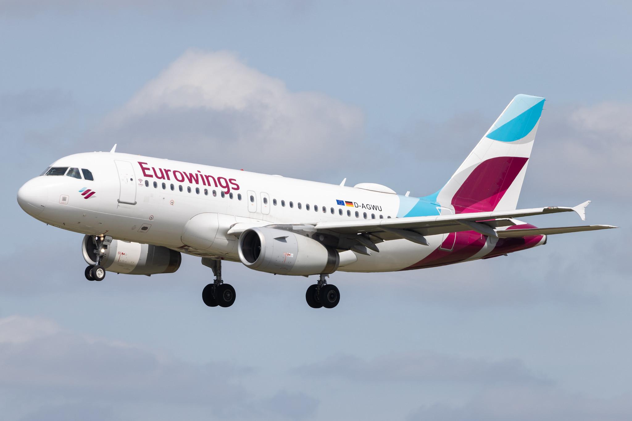 Hamburg Airport: Eurowings (EW / EWG) | Airbus A319-132 A319 | D-AGWU | MSN 5457